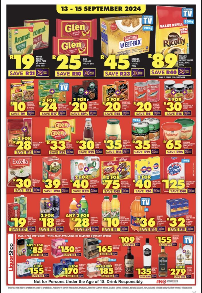 Shoprite Big Red Weekend Catalogue Valid 1315 September 2024 Catalogues